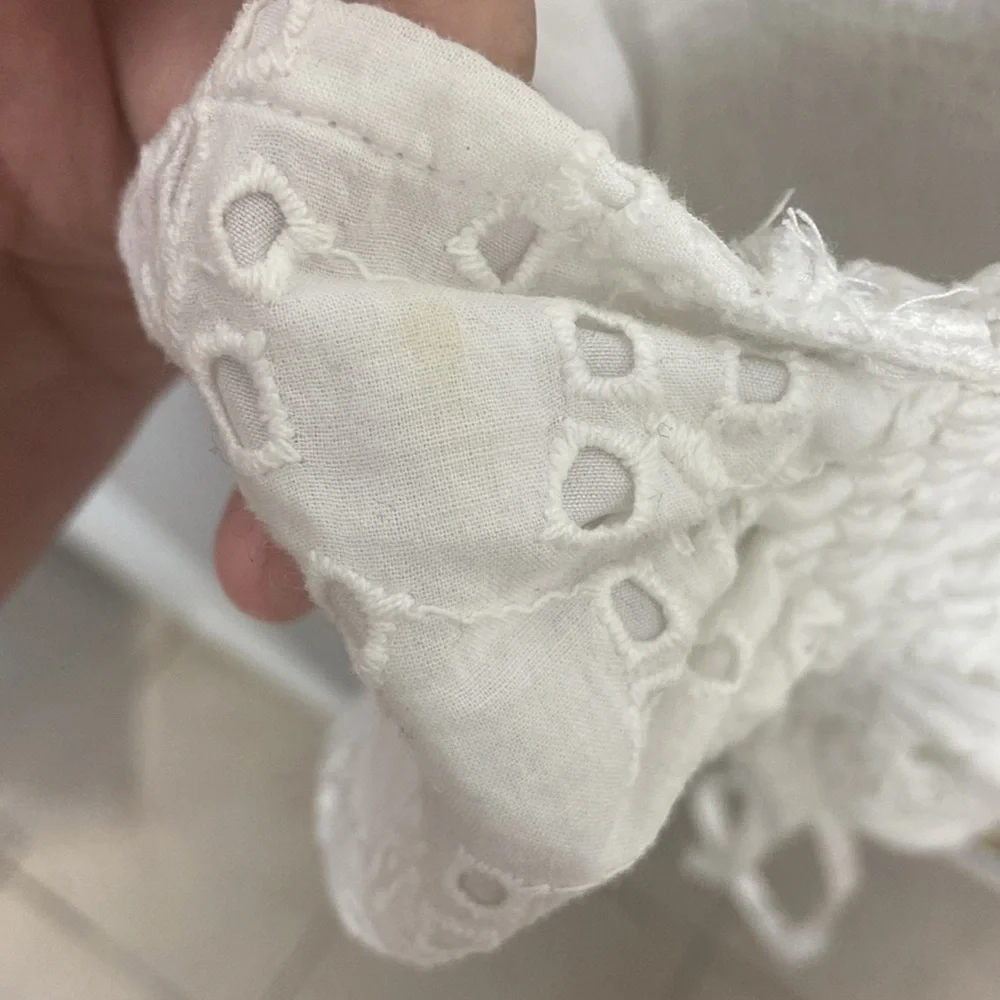Hollister White Eyelet Puff Sleeve Top - Picture 4 of 7